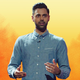Hasan Minhaj (Photo: Tyler Lynch/Netflix; Graphic: Natalie Peeples)
